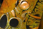 Acrylic on Skatedeck: The All-Mighty Dollar
