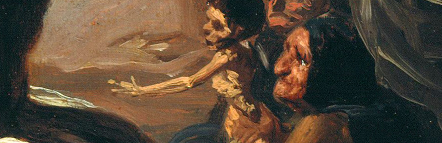 Closeup, El Aquelarre, or Witches Sabbath, Francisco José de Goya y Lucientes