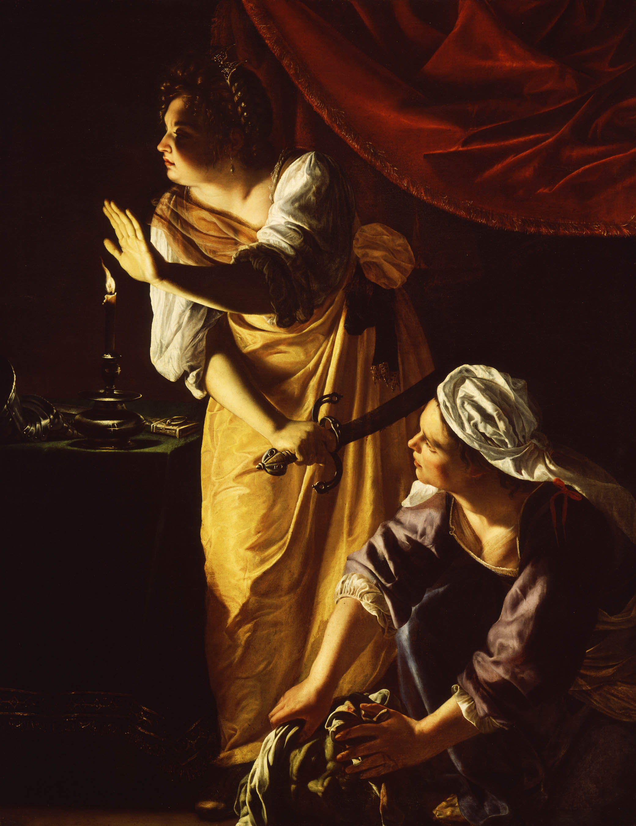 Artemisia Gentileschi, "Judith and Her Maidservant with the Head of Holofernes"