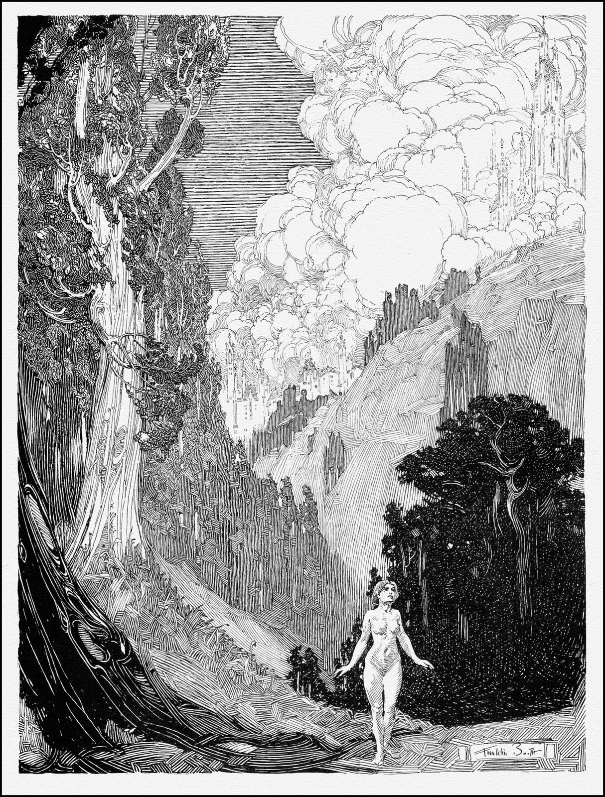 Franklin Booth, The Valley of Silence