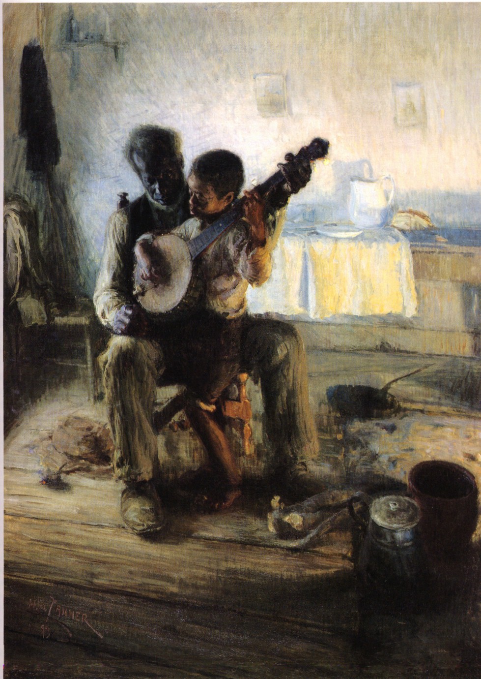 Henry Ossawa Tanner's "The Banjo Lesson"
